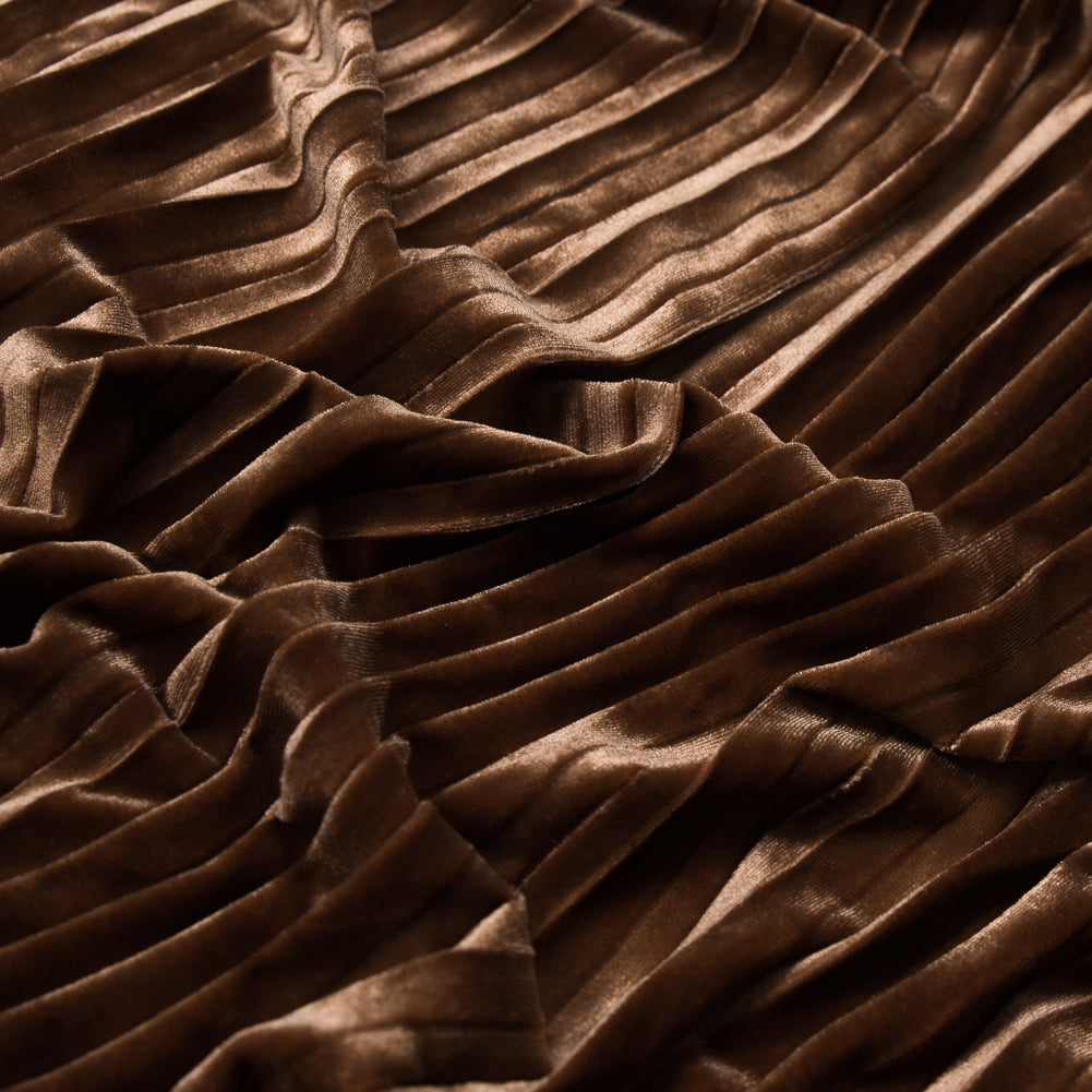 Pleated Velour - Curry Gold - Tver Collection - Joann Fabrics