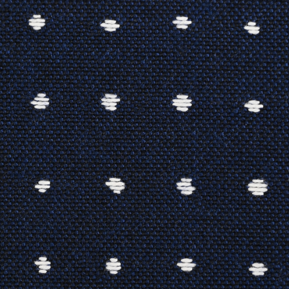 Lure Upholstery Woven by Sunbrella - Nautical Blue Polka Dots - Joann Fabrics
