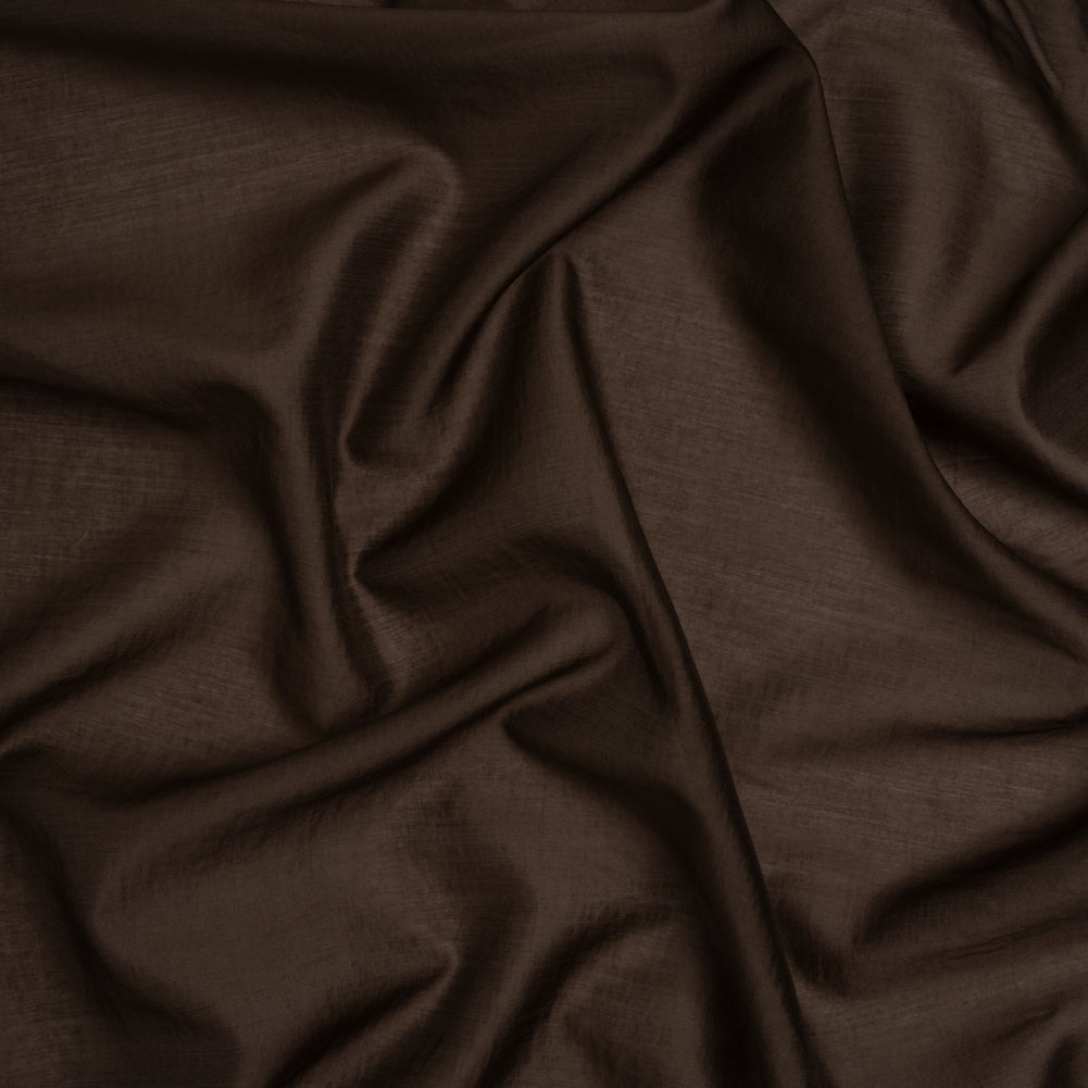 Lyocell and Polyester Lightweight Shirting - Chocolate Brown - Designer Deadstock - Joann Fabrics