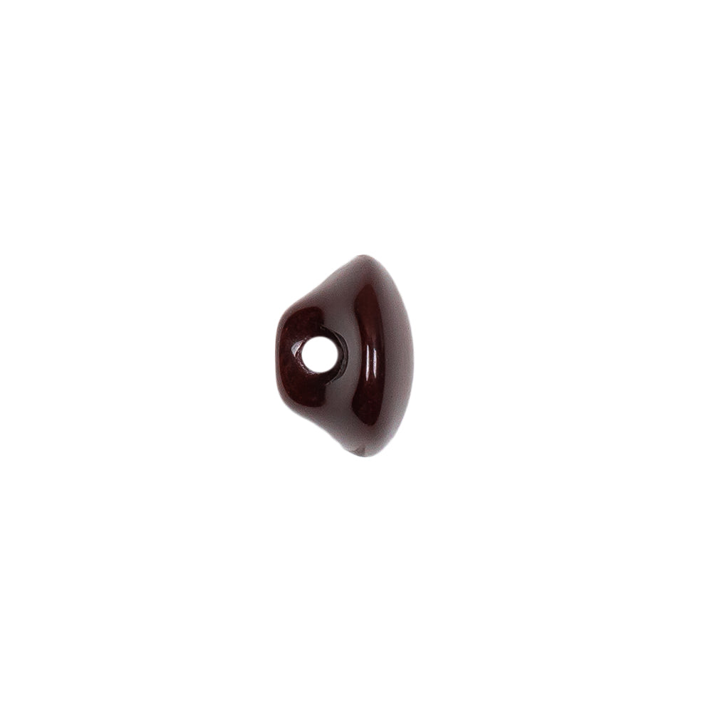 European Brown Self Back Glass Button - 18L/11.5mm - Joann Fabrics