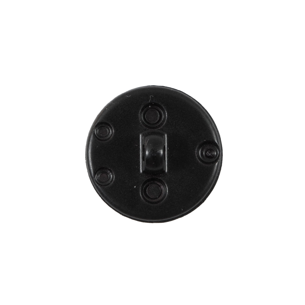 Black Domed Plastic Shank-Back Button - 30L/19mm - Joann Fabrics