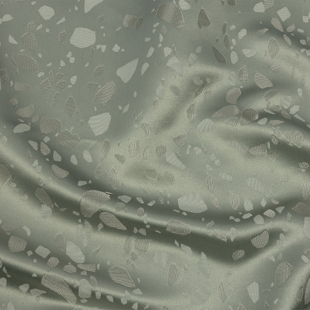 Metallic Satin-Faced Drapery Jacquard - Spa Pebbles - British Imported - Joann Fabrics