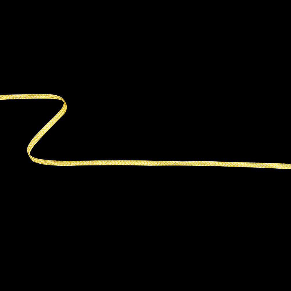 Clarified Butter and Gold Metallic Braided Trim - 0.2