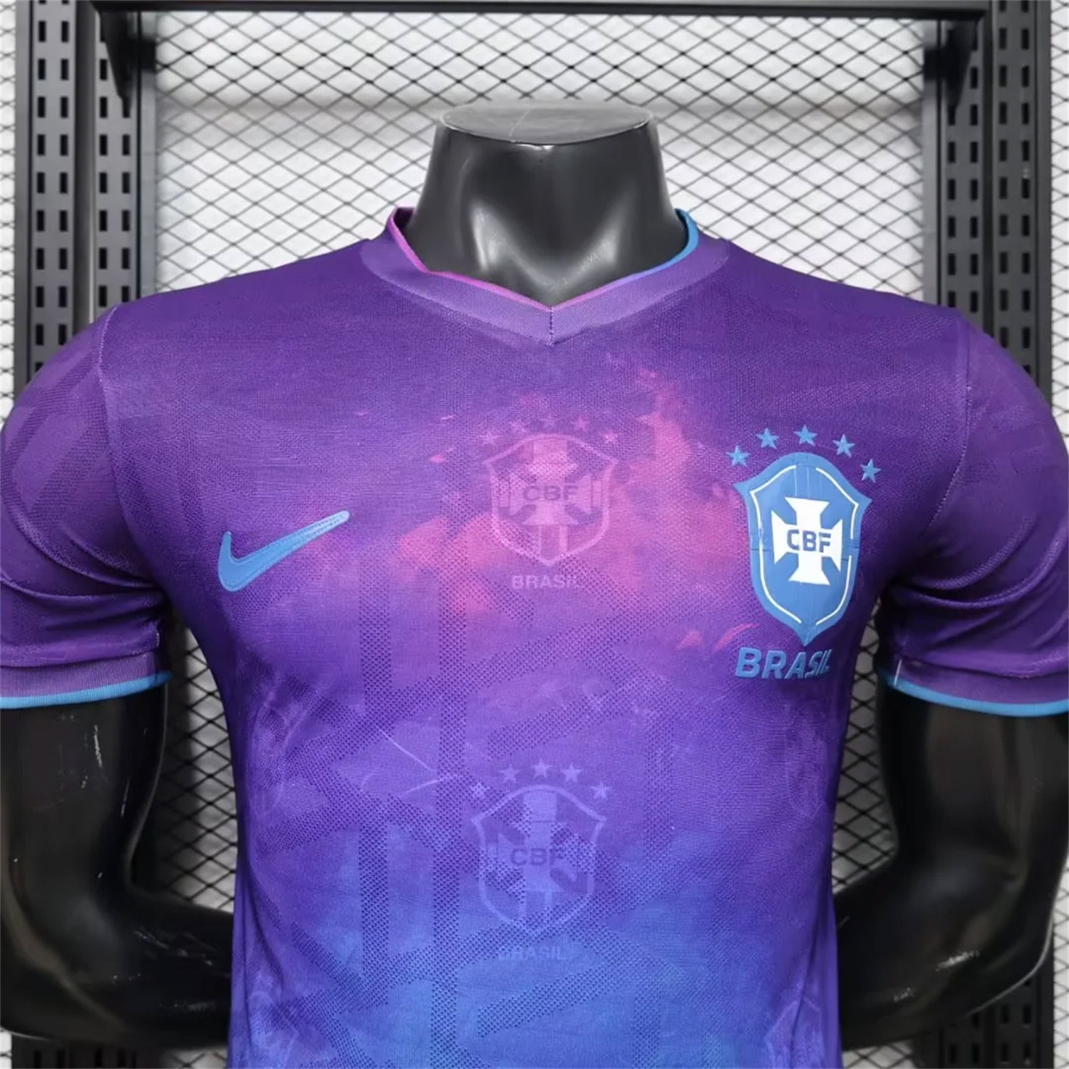 Brazil 2026 Blue With Subtle Pattern Special Jersey - Player Version - UnitedFutballJersey