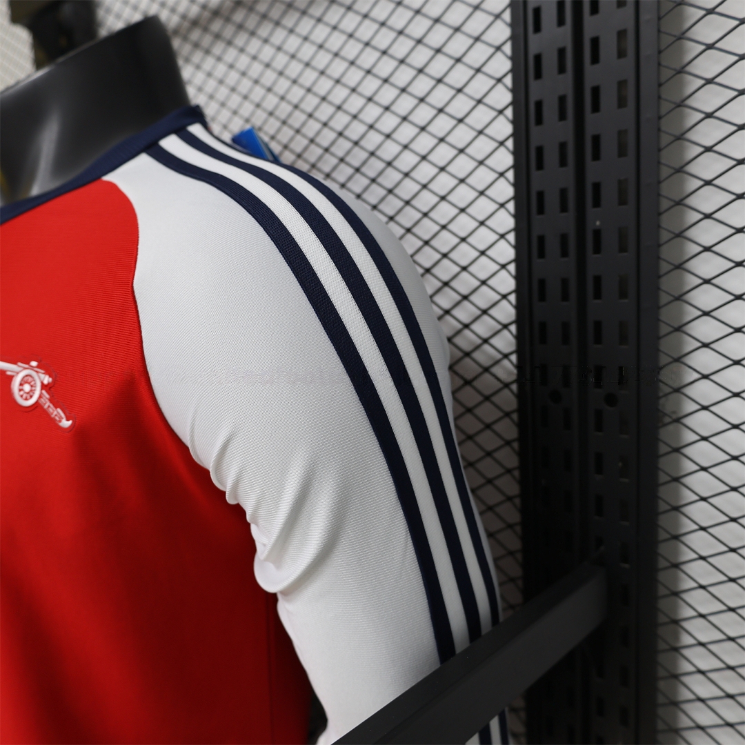 Arsenal 25-26 Red With White Casual Long Sleeves Jersey - Player Version - UnitedFutballJersey