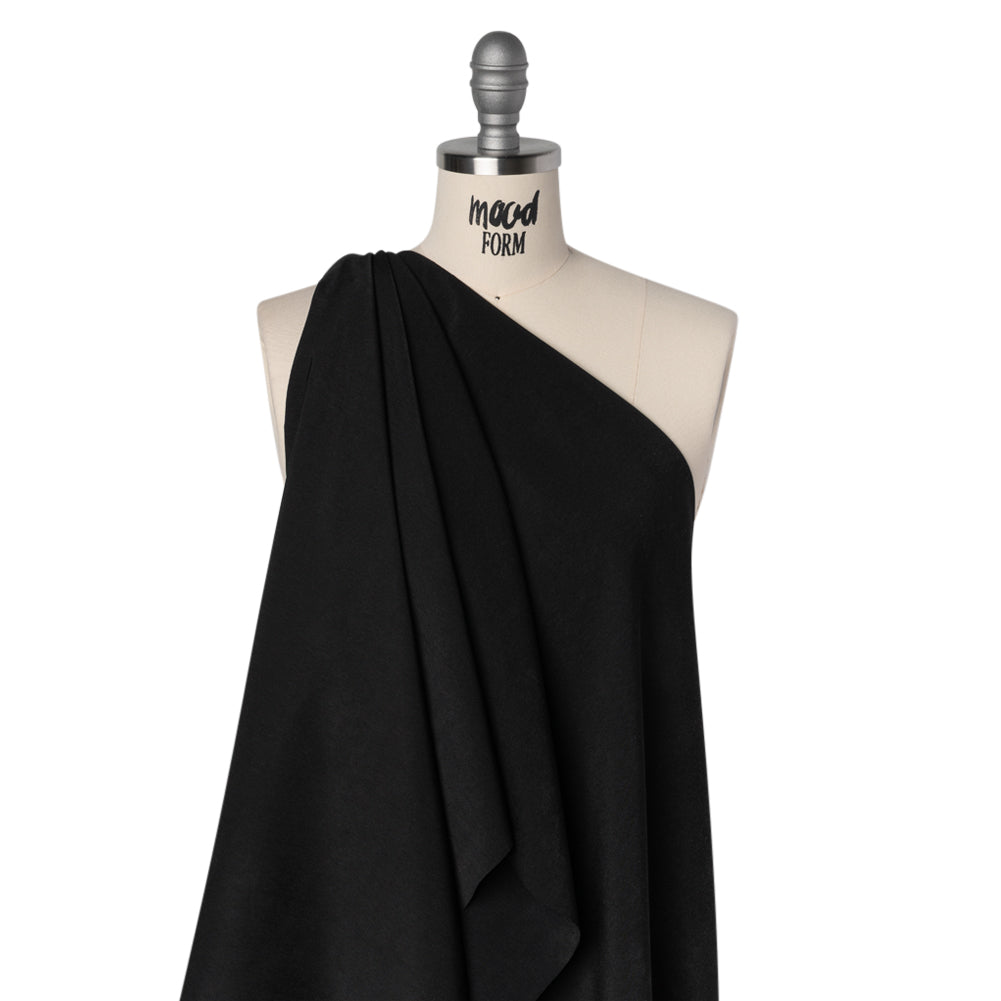 Polyester Peachskin - Black - Deadstock - Joann Fabrics