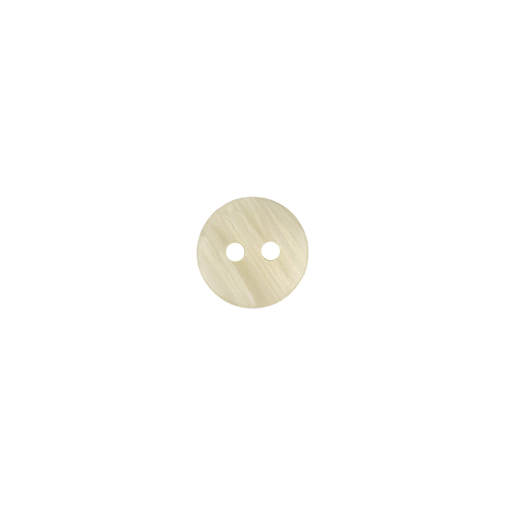 Ivory and Beige Striated Faux-Shell 2-Hole Plastic Button - 14L/9mm - Joann Fabrics