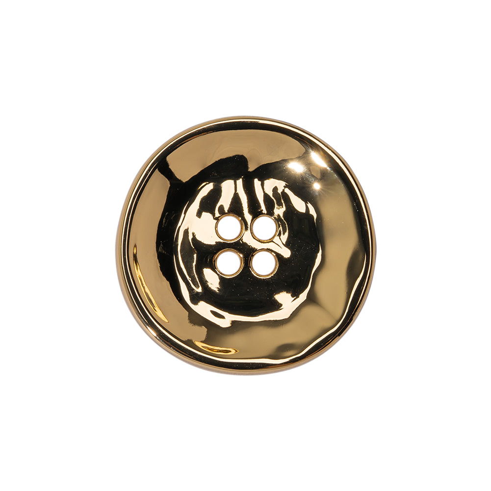 Organic Textured Metal Four-Hole Button - 36L/23mm - Gold - Joann Fabrics