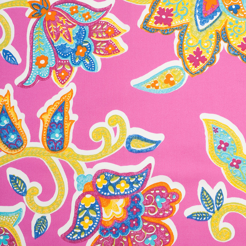 Spanish Fuchsia Floral Cotton-Polyester Print - Joann Fabrics