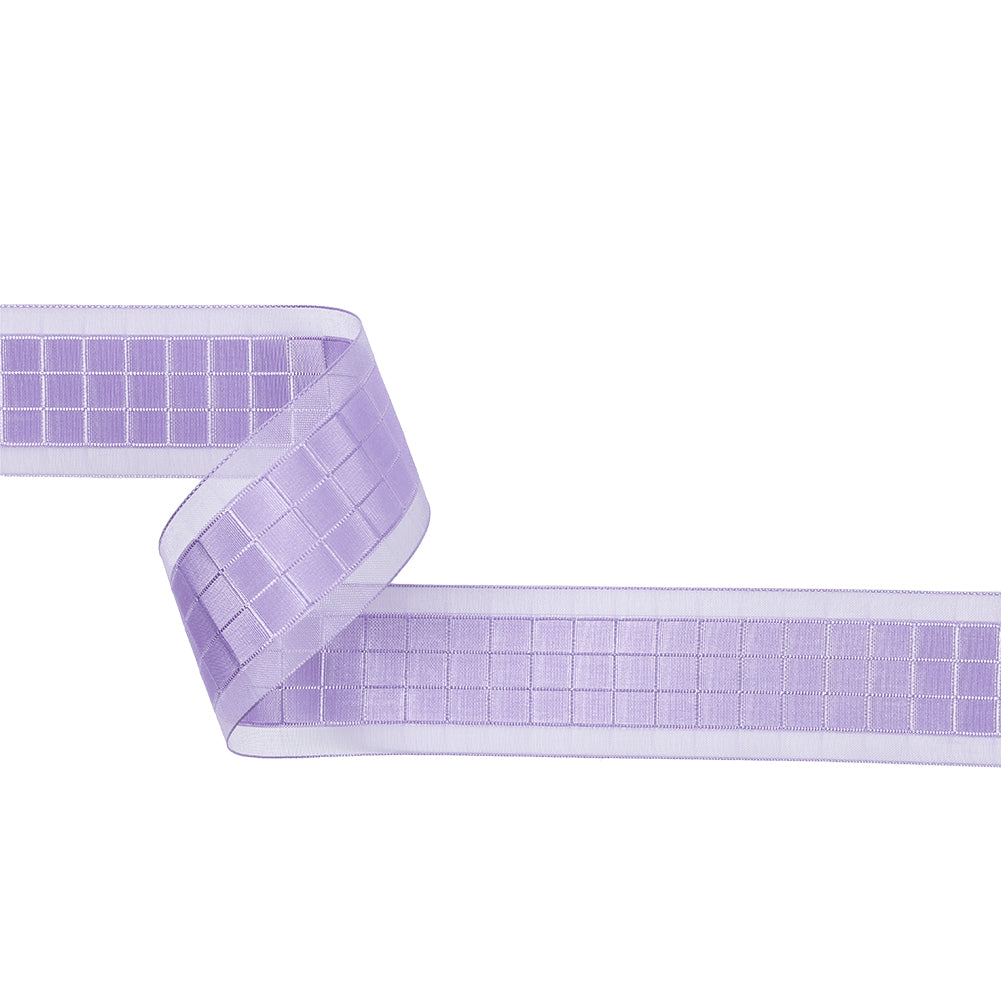 Lilac Squares and Sheer Borders Ribbon - 36mm - Joann Fabrics