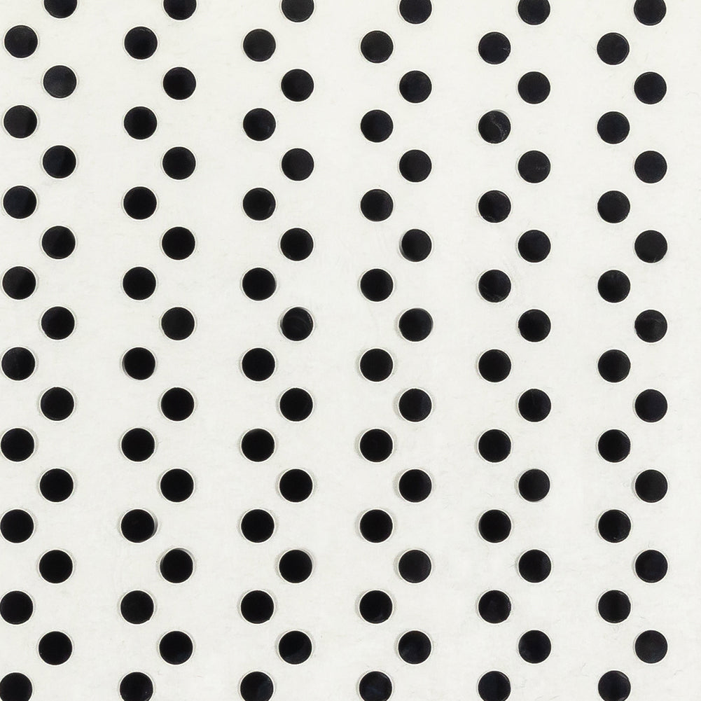 Vintage Black Alternating Circles on Clear Iron on Film - 4