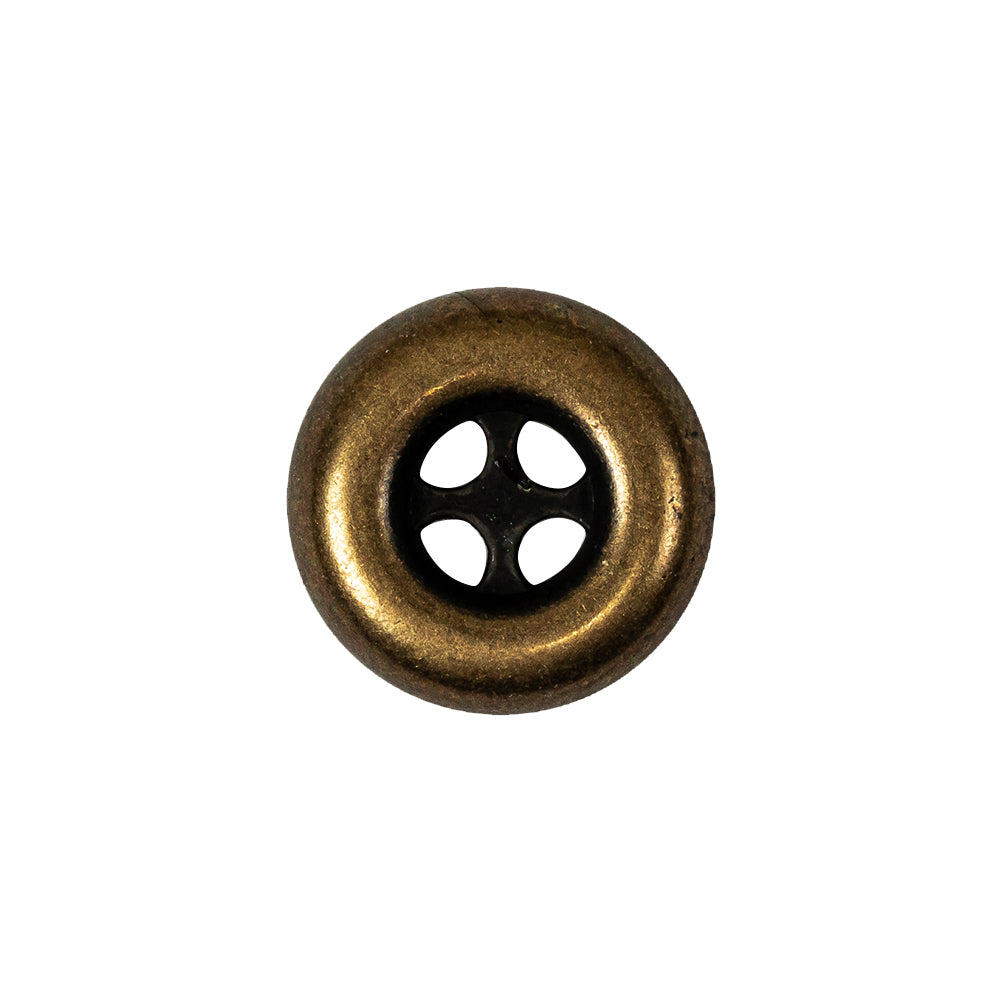 Italian Bronze 4-Hole Deepwell Metal Button - 28L/18mm - Joann Fabrics