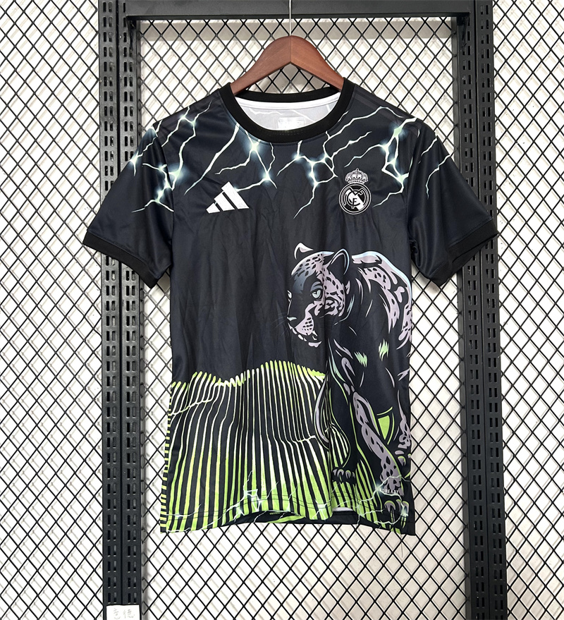 2024/2025 Real Madrid Leopard Special Edition Jersey Green 1:1 Thai Quality