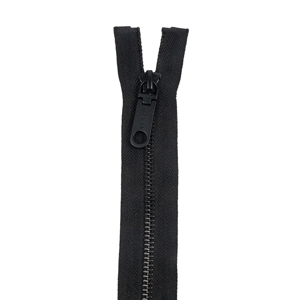 Milly Black T5 Open End Metal Zipper - 36
