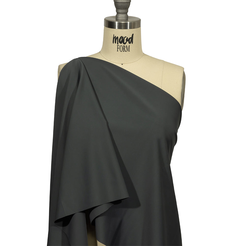 Recycled Swimwear Tricot, UV Protective - Anthracite - Santorini Plus Collection - Joann Fabrics