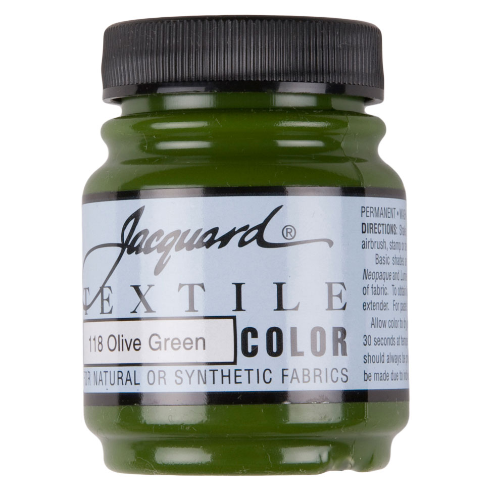 Jacquard Textile Color Fabric Paint - 118 Olive Green - Joann Fabrics
