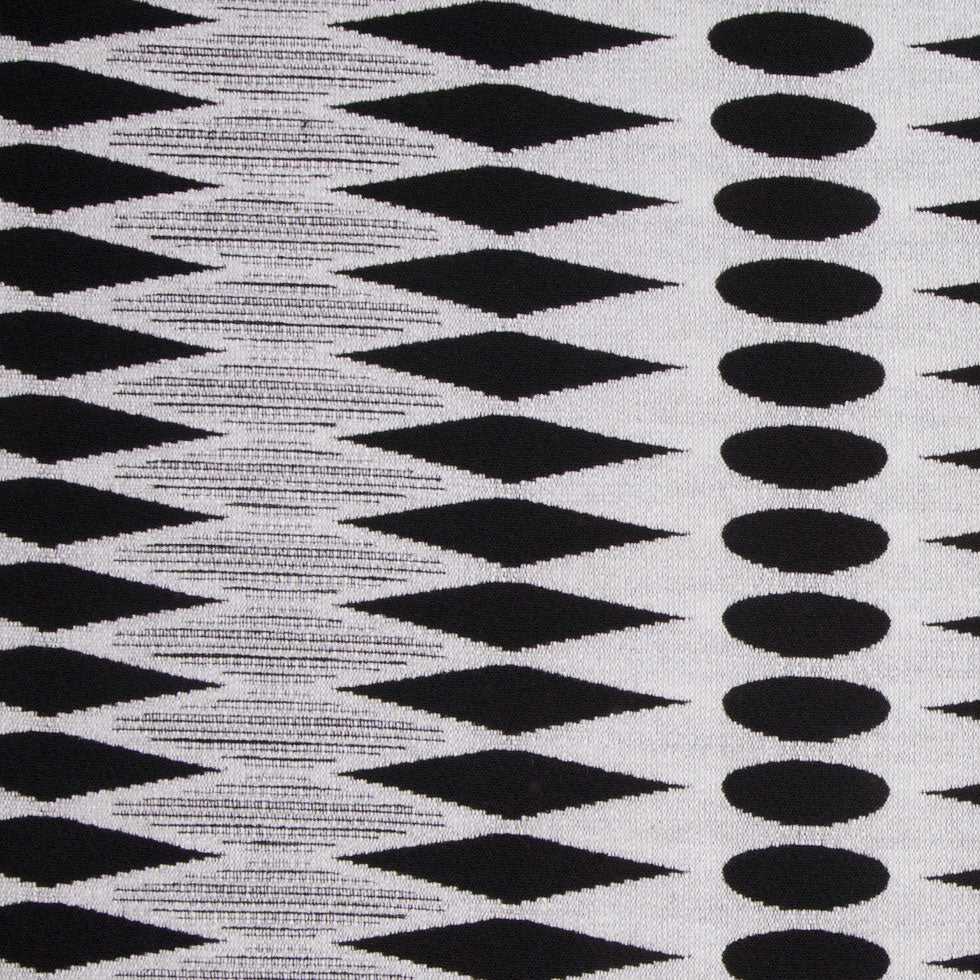 White/Black Geometric Chenille - Joann Fabrics