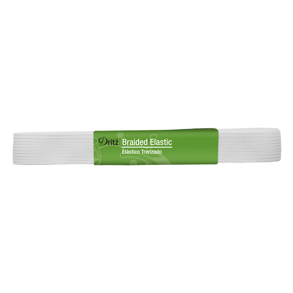 Dritz Braided Elastic - White - 0.75