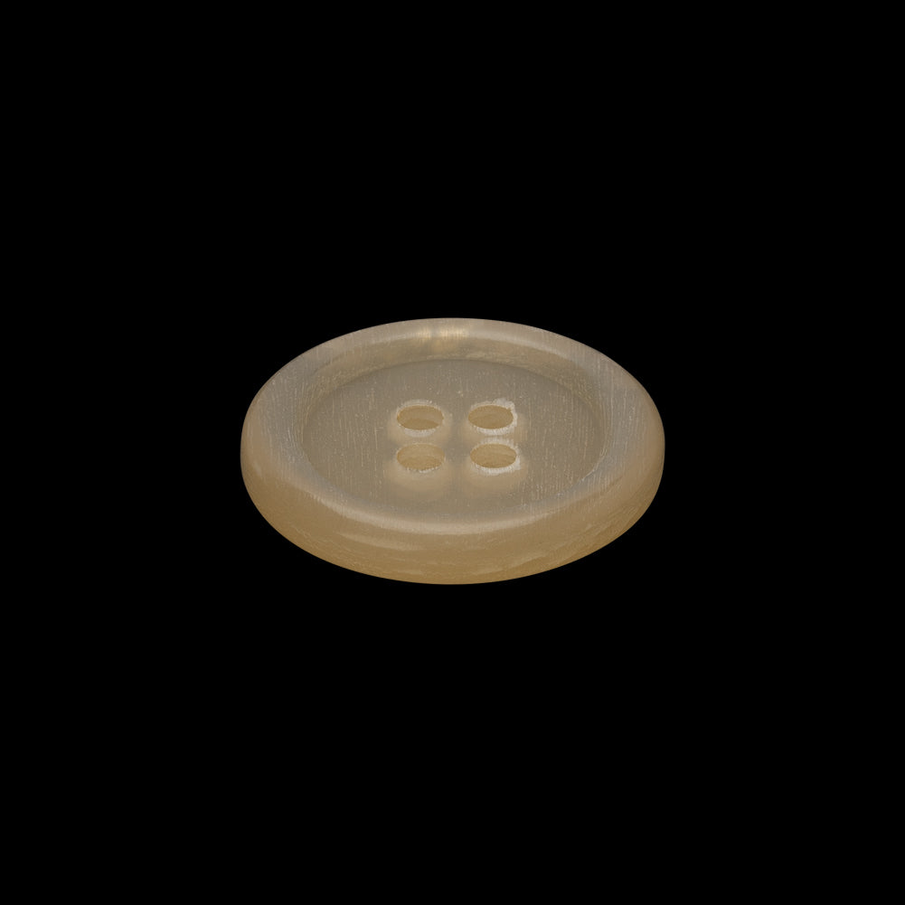 Plastic 4-Hole Button - 32L/20mm - Translucent Beige Rolled Rim - Joann Fabrics
