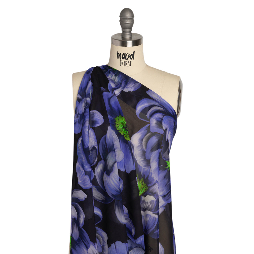 Mood Exclusive Purple Blooming Brilliance Viscose Chiffon - Joann Fabrics