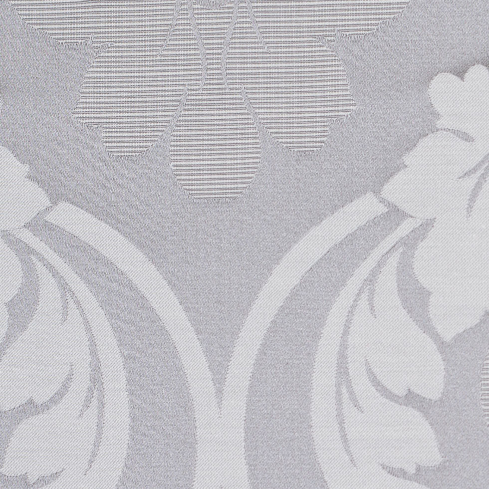 Silver Floral Damask-Pattern Satin Jacquard - Joann Fabrics