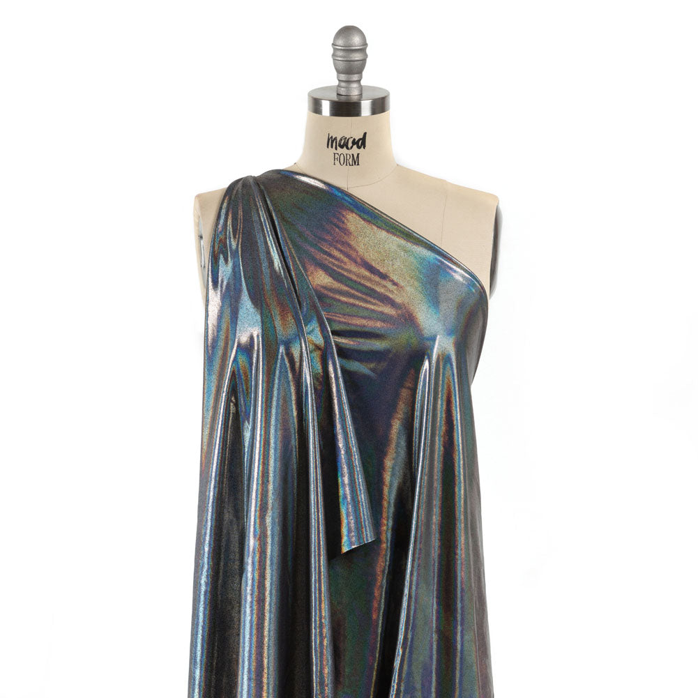 Silver Holographic Foiled Stretch Polyester Jersey - Joann Fabrics