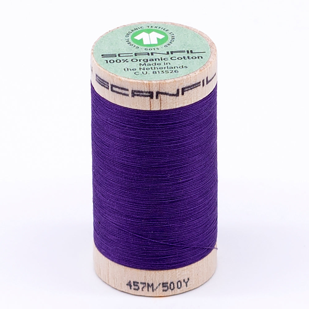 SCANFIL® 50wt Organic Pima Cotton Thread 500 yds - 4813 Royal Purple - Joann Fabrics