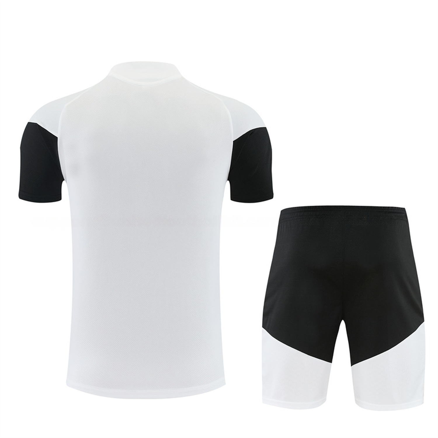 Juventus 26-27 Short-Sleeve Training Set - White Top & Black Shorts - UnitedFutballJersey