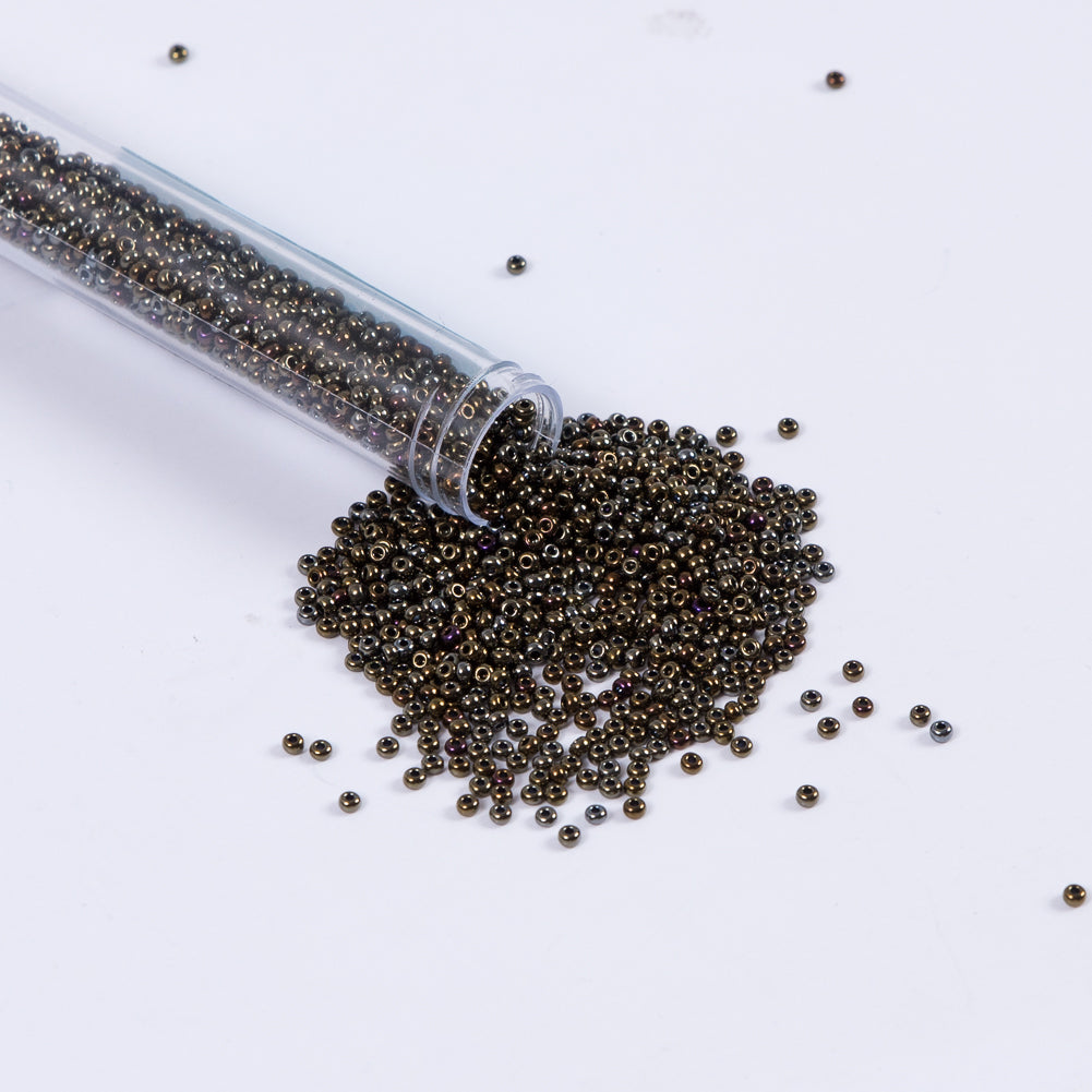 Iris Brown Iridescent Czech Seed Beads - Size 10 - Joann Fabrics