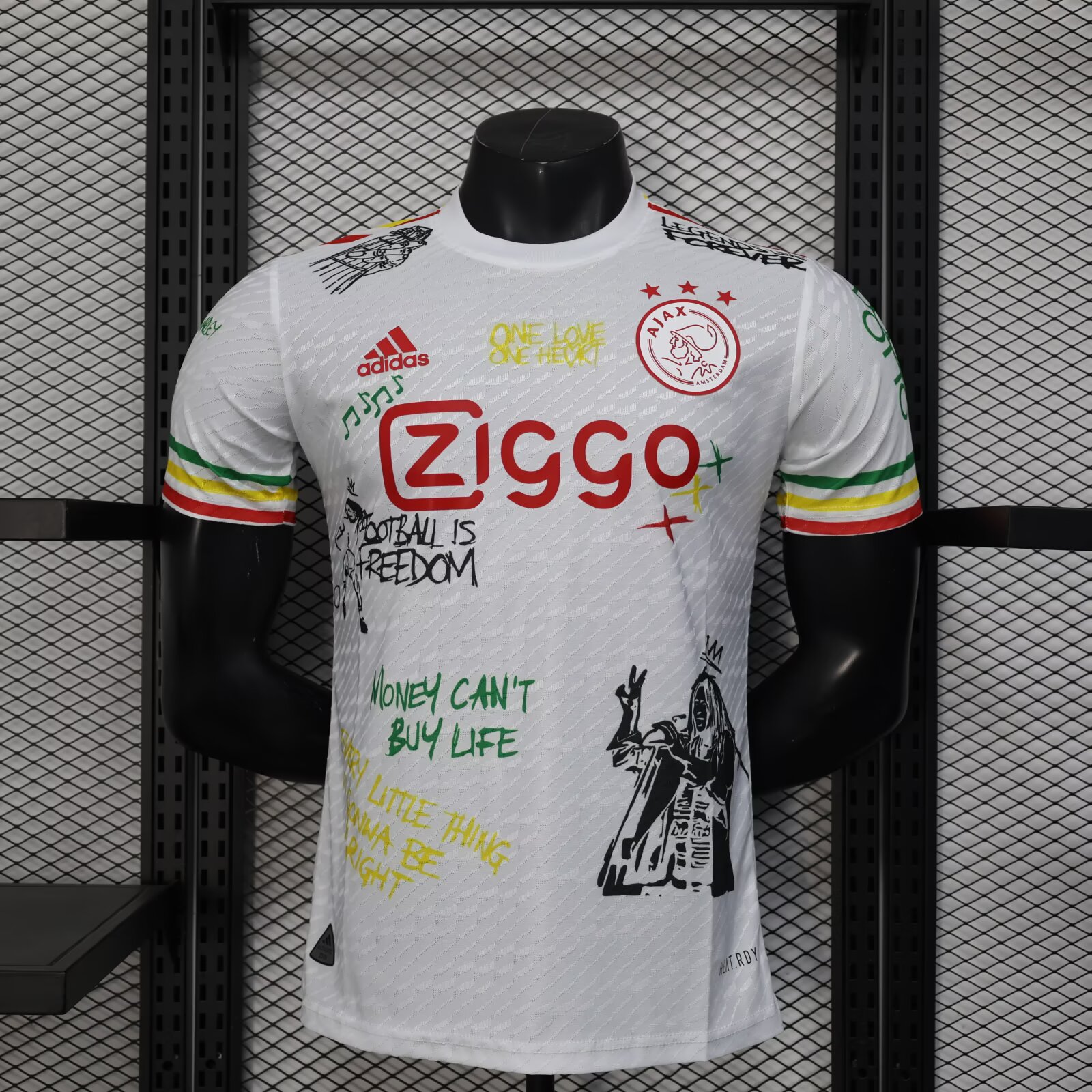 2025/2026 Player Version Ajax Doodle plate Football Jersey 1:1 Thai Quality