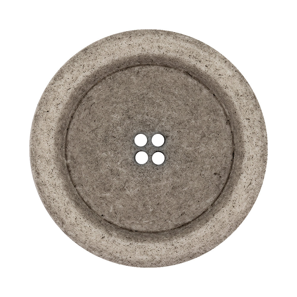Italian Matte White and Gray Speckled 4-Hole Jacket Button - 54L/34mm - Joann Fabrics