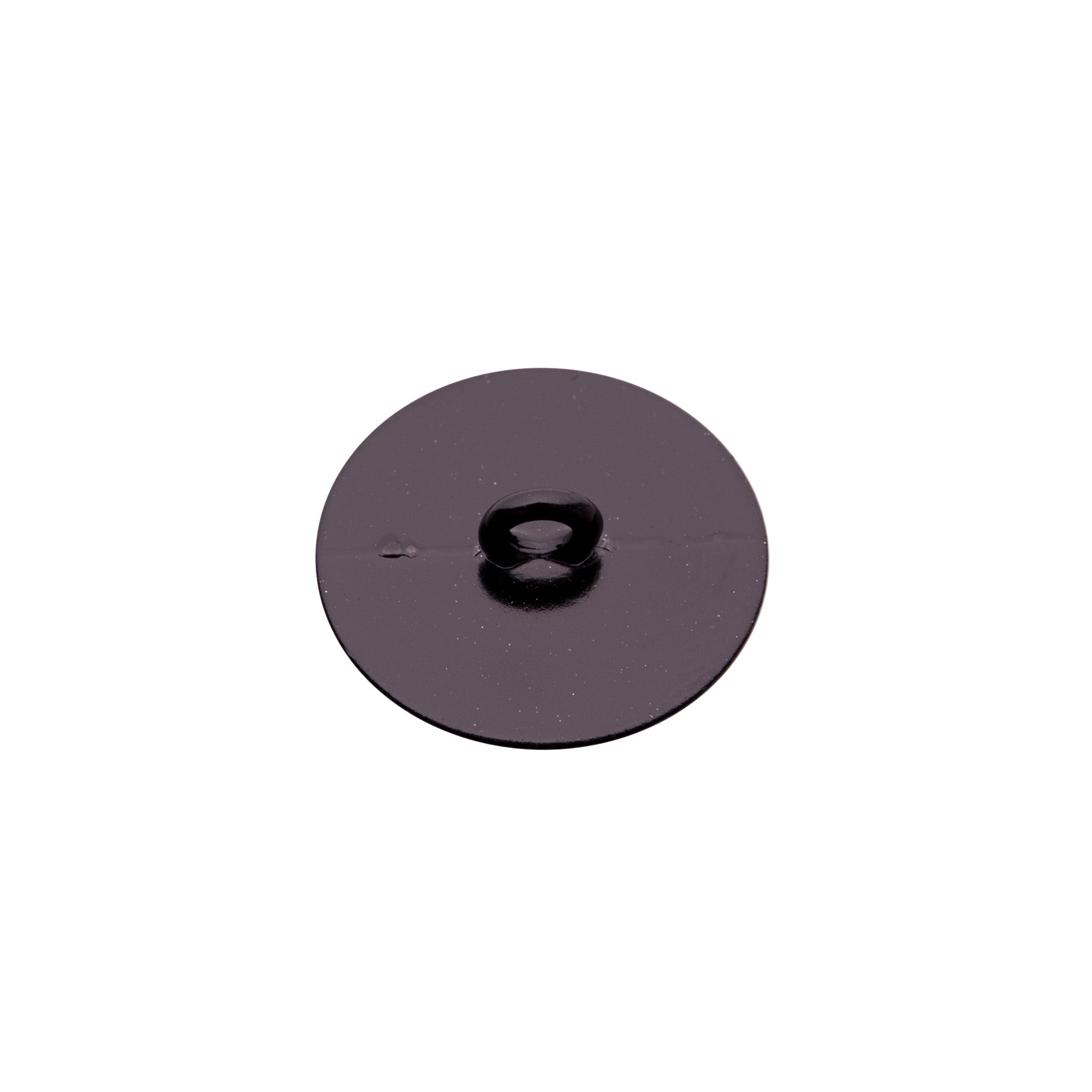 Italian Black Zamac Shank Back Button - 36L/23mm - Joann Fabrics