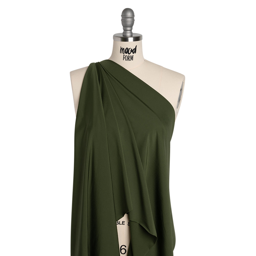 Stretch Nylon Interlock Knit - Olive Green - Designer Deadstock - Joann Fabrics
