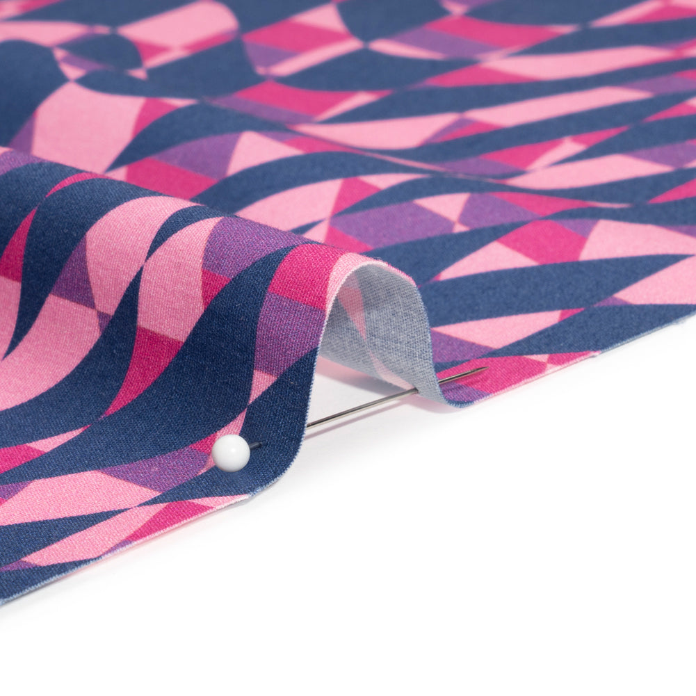 Mood Exclusive Pink Picnic Pantomime Stretch Cotton Poplin - Joann Fabrics