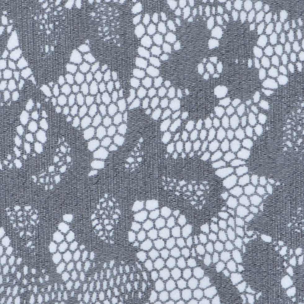 Black and White Lace-Print Silk Chiffon - Joann Fabrics