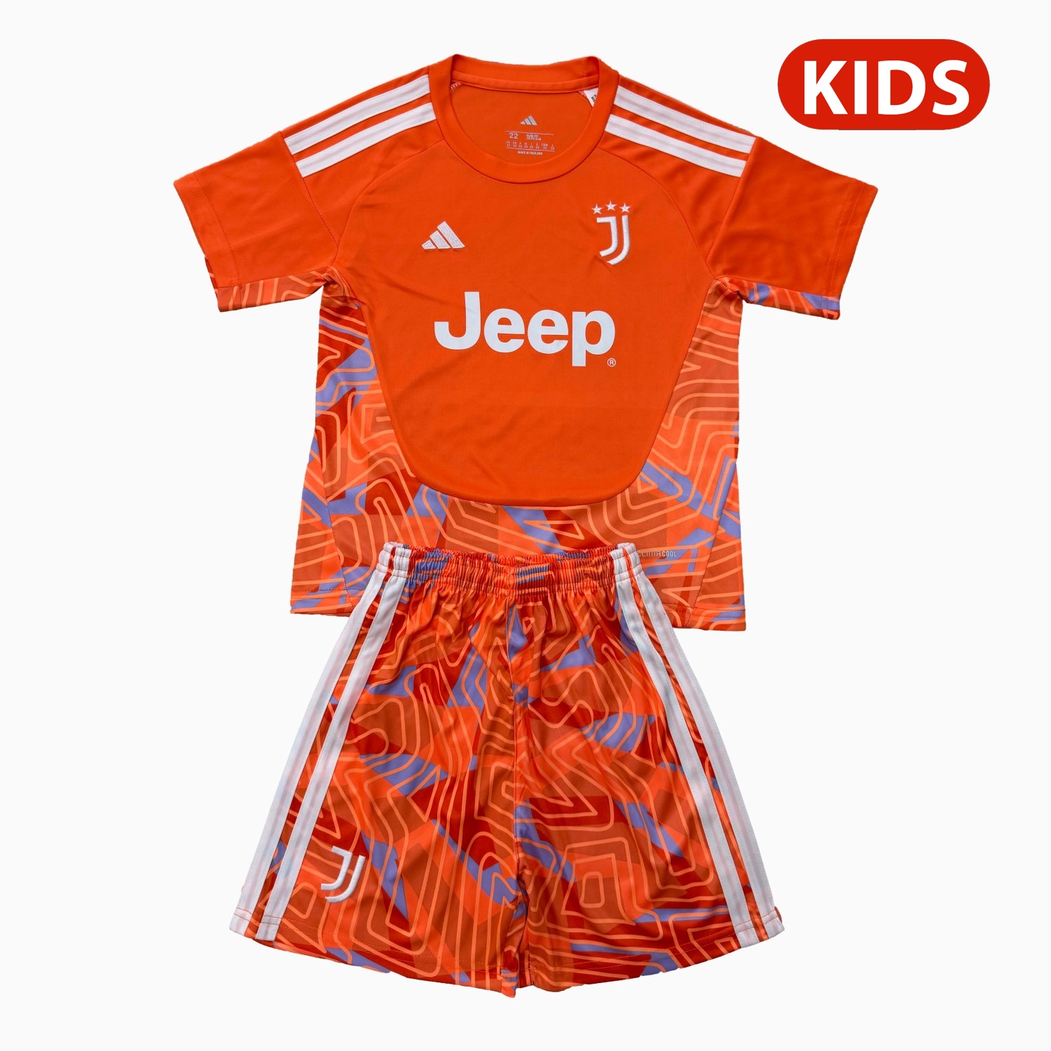 Juventus 26-27 Orange Goalkeeper Kids Kit - UnitedFutballJersey