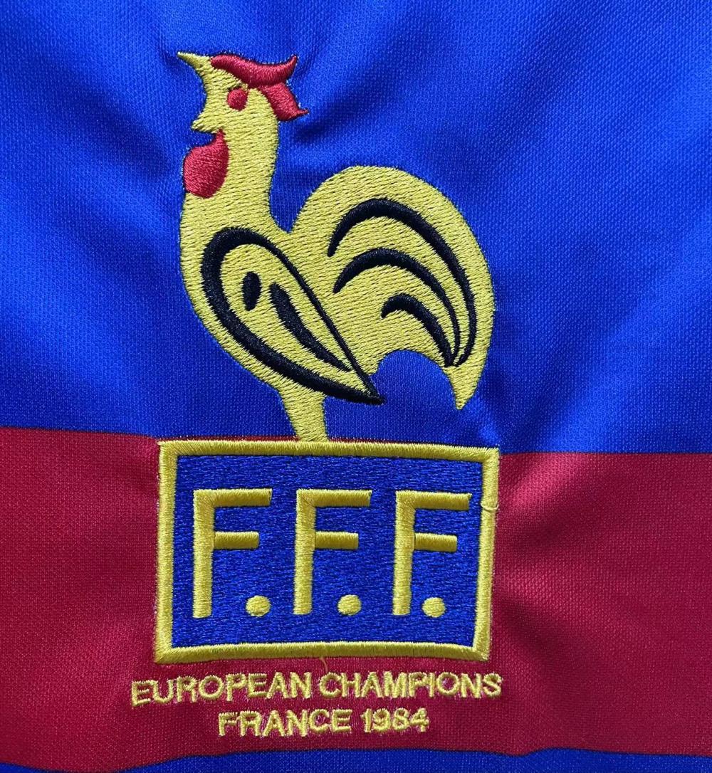 1984 Retro France Home Football Shirt 1:1 Thai Quality