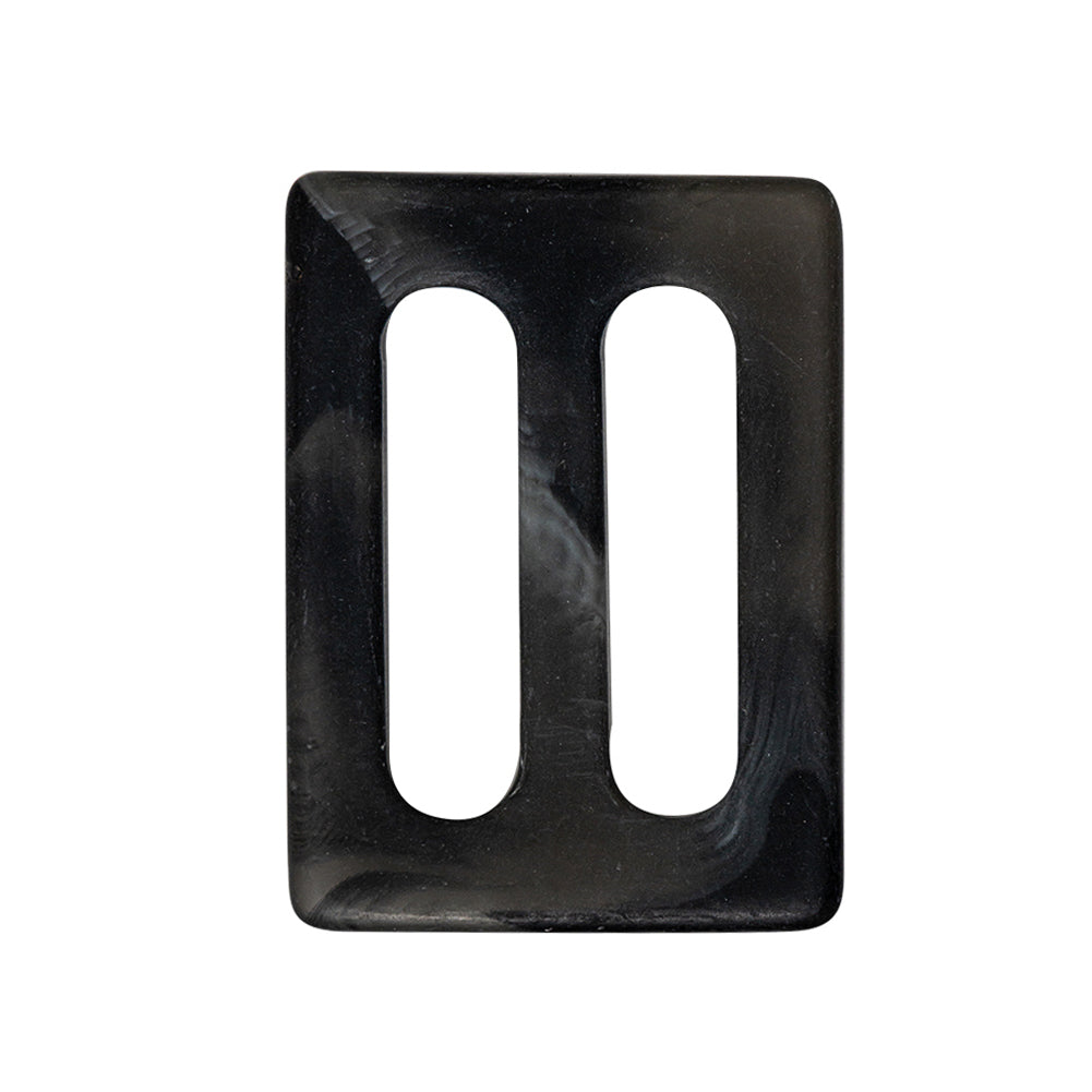 Black, Gray and White Swirl Translucent Plastic Slider - 1
