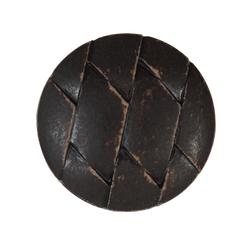 Brown Etched Plastic Shank Back Button - 40L/25.5mm - Joann Fabrics