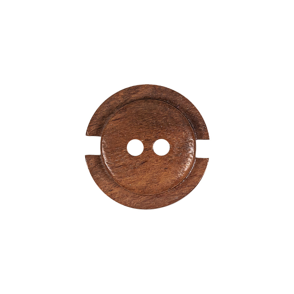 Caramel Coffee Bean 2-Hole Carved Wood Button - 28L/18mm - Joann Fabrics