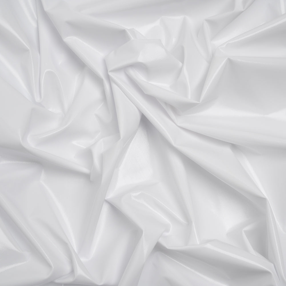 Foiled Faux Leather Stretch Knit - White - Alison Collection - Joann Fabrics
