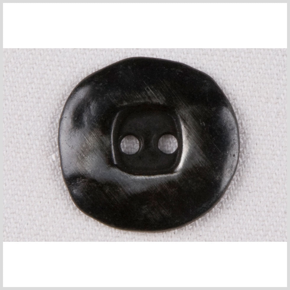 Metal 2-Hole Button - 40L/25.5mm - Dark Gunmetal Organic Square - Joann Fabrics