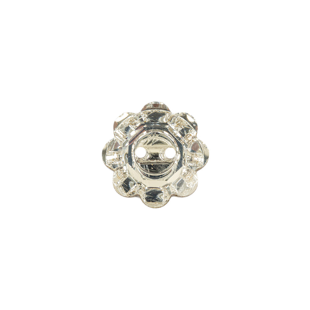 Vintage Crystal Foil Backed 14mm 2 Hole Flower Button - Joann Fabrics