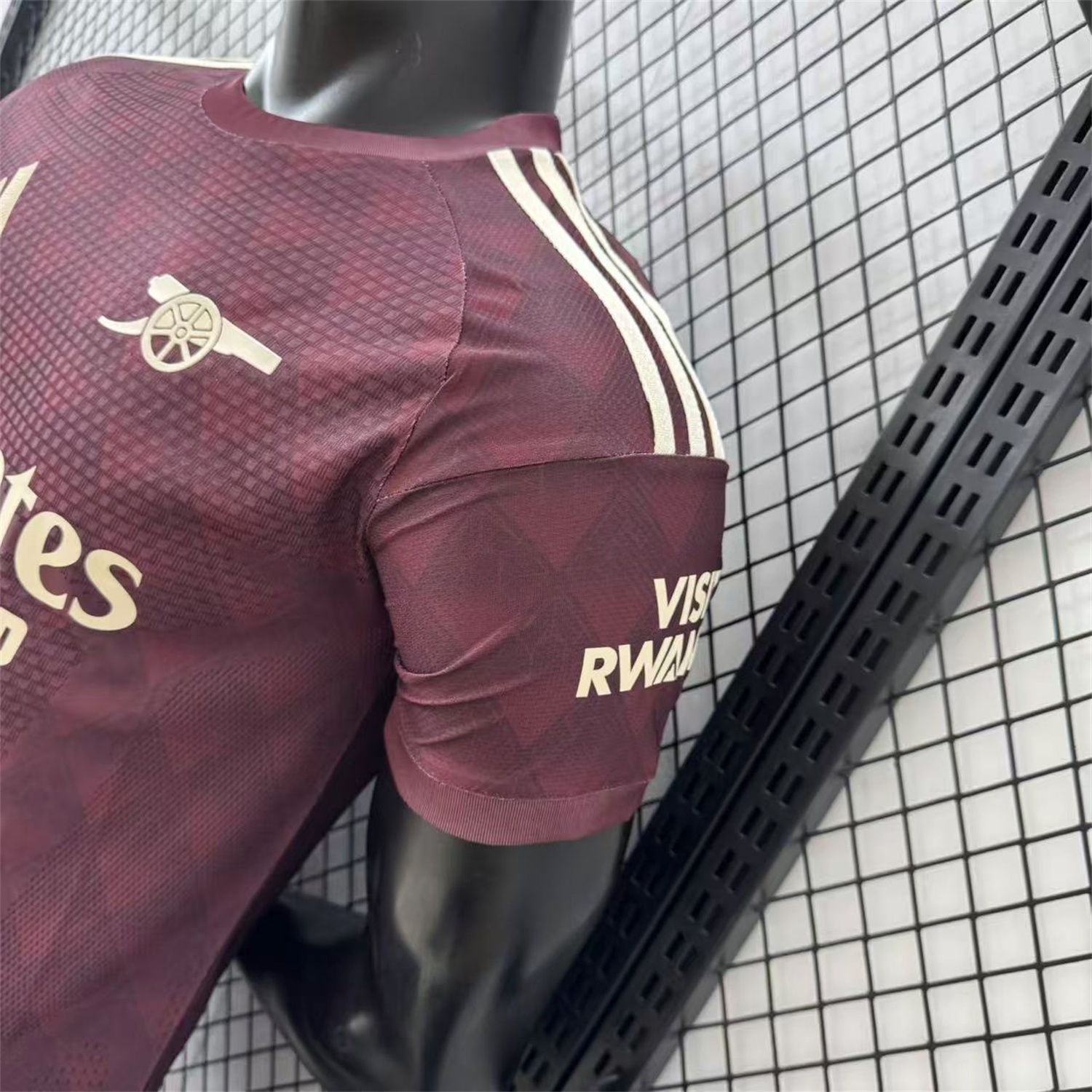 Arsenal 26-27 Yellow Sponsors Wine Red Special Jersey - Player Version - UnitedFutballJersey
