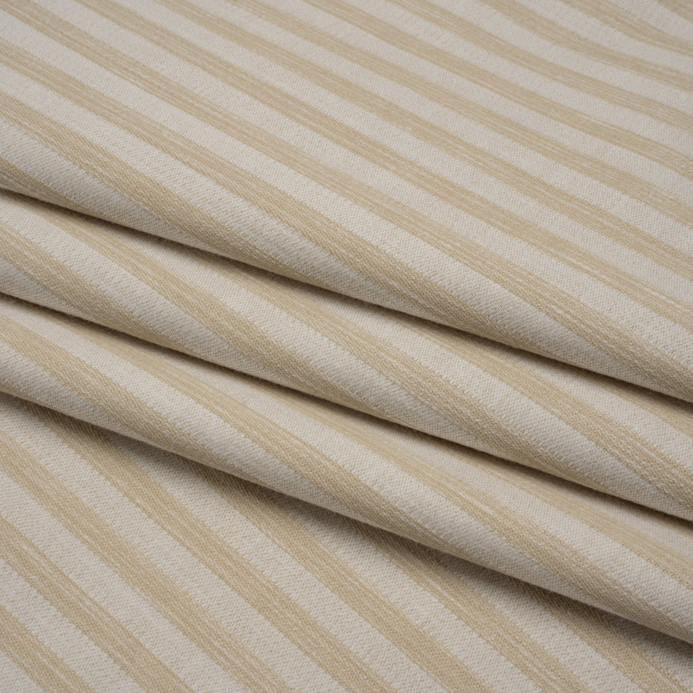 Cotton Blend Home Decor Jacquard - Natural Stripes - British Imported - Joann Fabrics