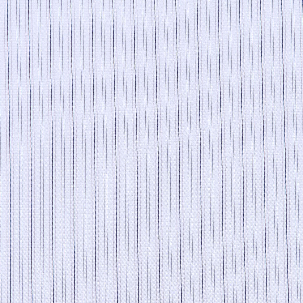 Cool White Striped Stretch Cotton Shirting - Joann Fabrics