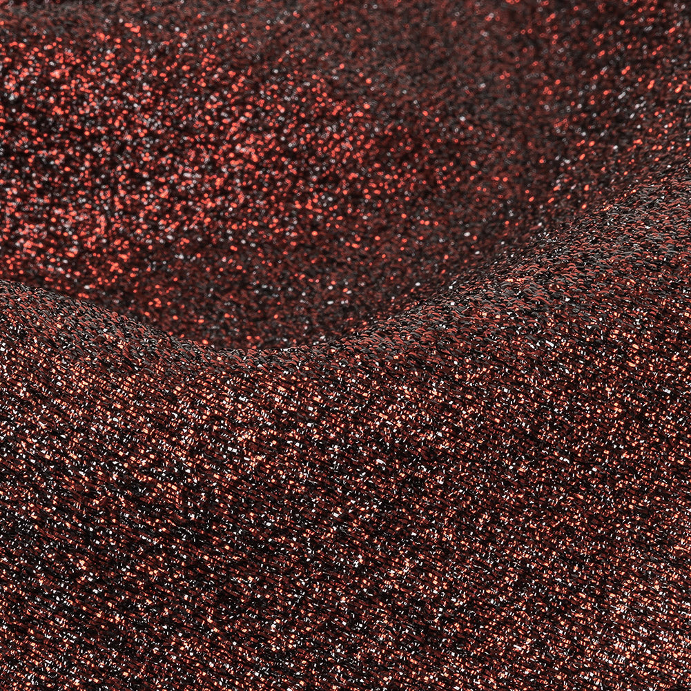 Cygnus Metallic Red and Black Crinkled Lame Luxury Brocade - Joann Fabrics