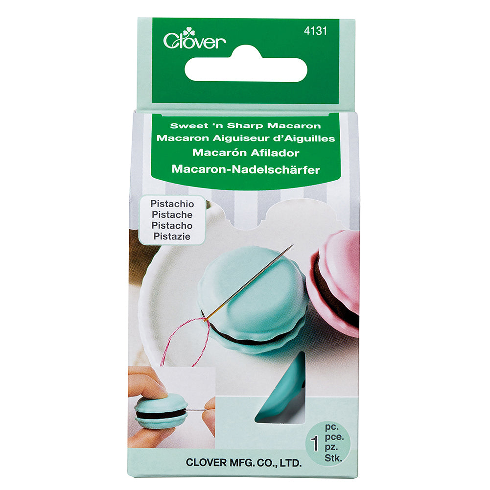 Clover Sweet 'n' Sharp Macaron - Needle Holder and Sharpener - Pistachio - Joann Fabrics
