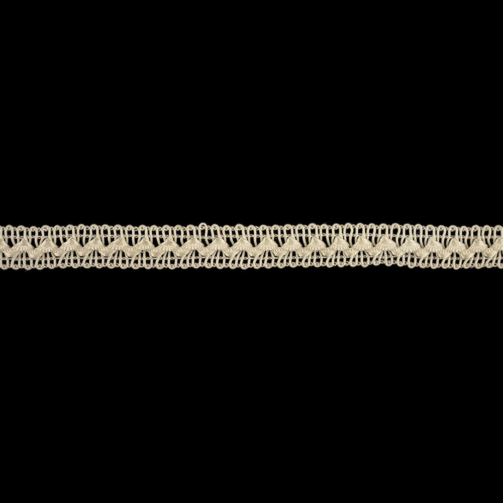 Cloud Dancer Raised Zig Zag Braided Trim - 0.5