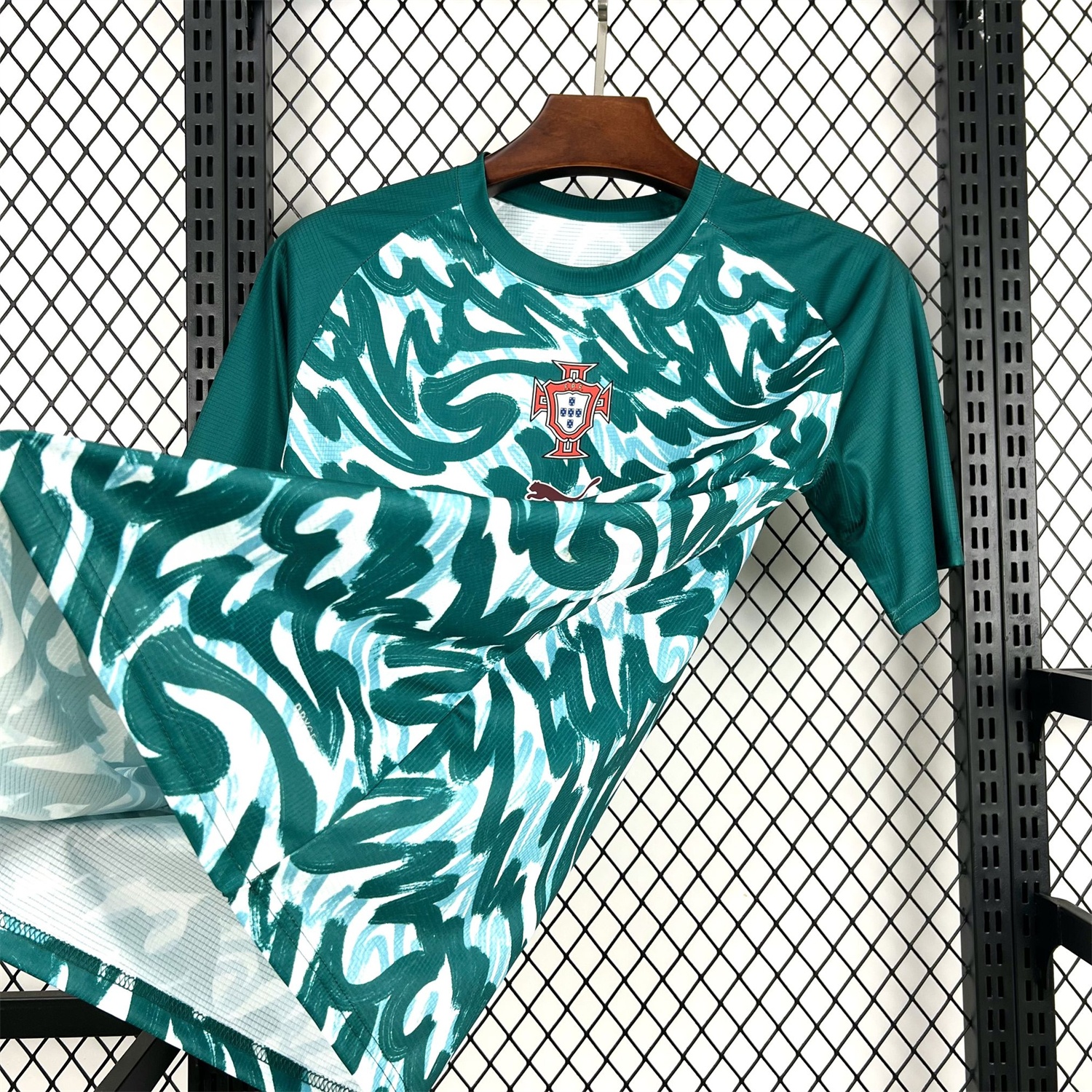 Portugal 2026 Pre-Match Teal Green Jersey - Fans Version - UnitedFutballJersey